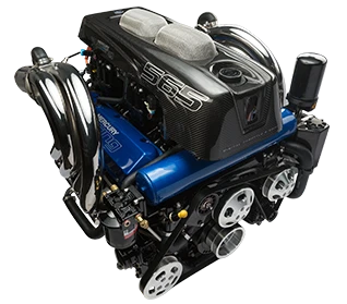 Mercury Racing 565 engine showcasing high-performance features and sleek design, emphasizing power and reliability for DCB M31 Widebody supercat.